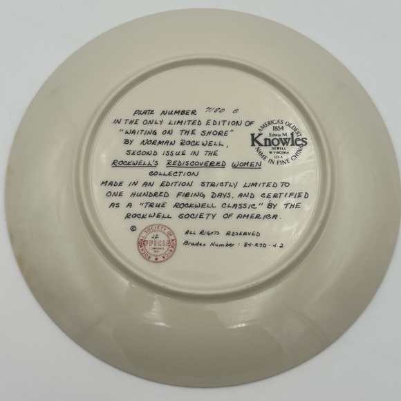 2 Norman Rockwell Rediscovered Women Limited Plates - Knowles - Picture 7 of 8